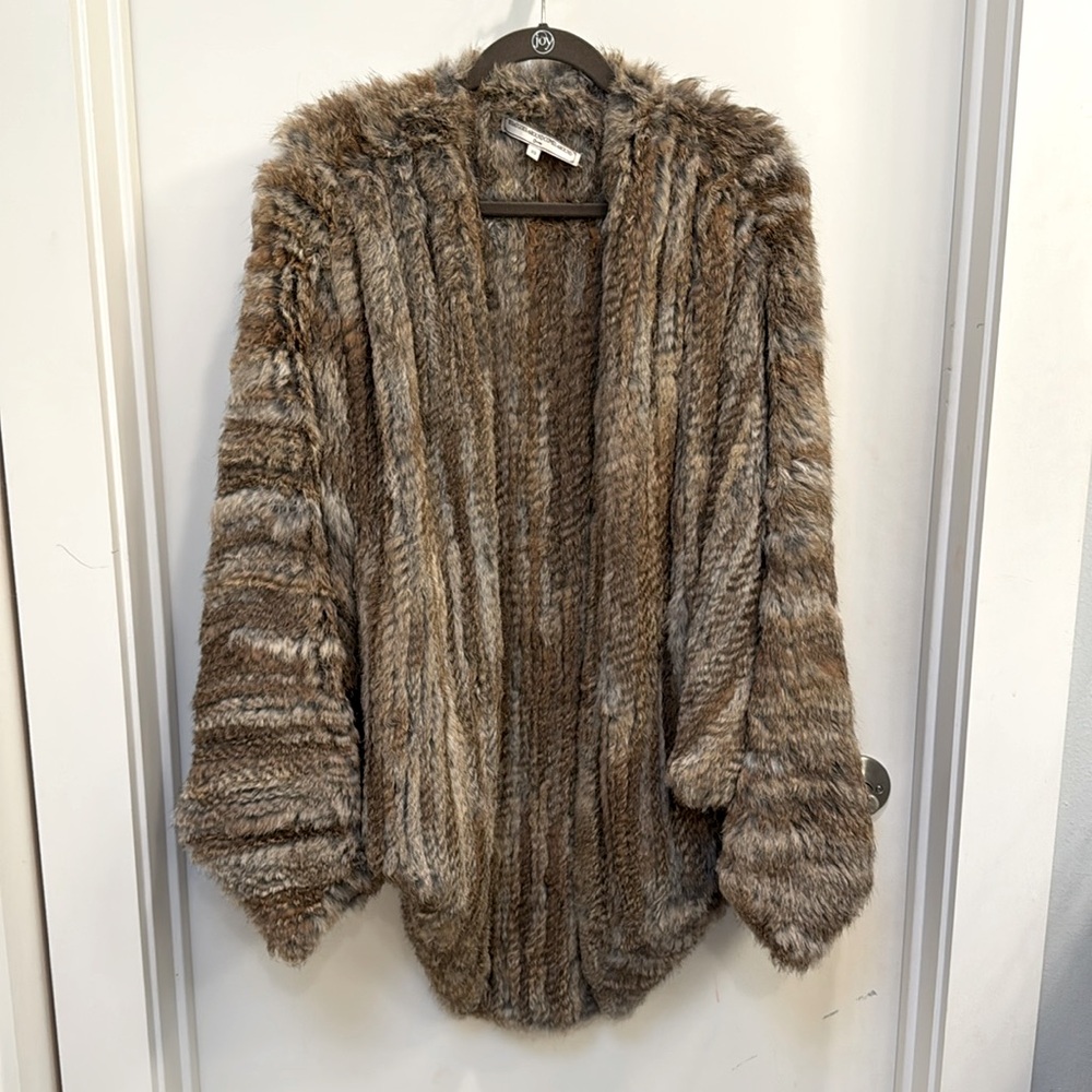 What Goes Around Comes Around Plush Faux Fur Jacket